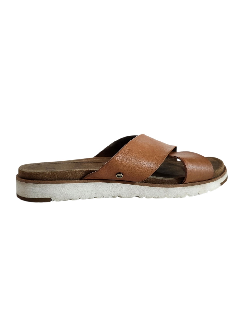 UGG Kari Brown Leather Strappy Sandals Size 9